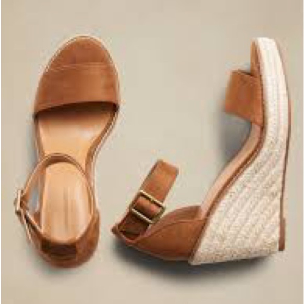 Espadrille Wedge Sandals, 9, NWOT